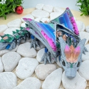 Wolfskristalldrache – Mystische Kristallkraft Silber